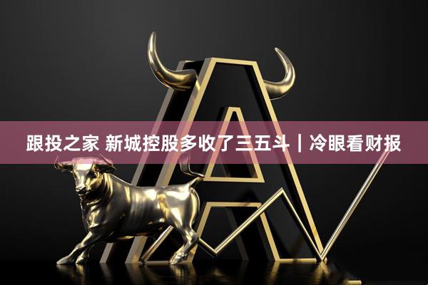 跟投之家 新城控股多收了三五斗｜冷眼看财报
