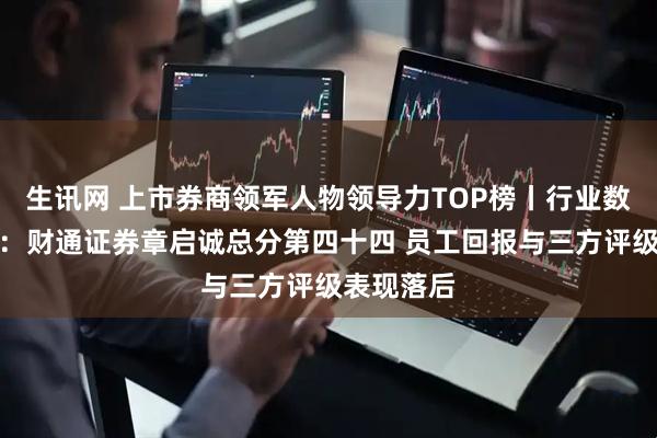 生讯网 上市券商领军人物领导力TOP榜丨行业数据全景图：财通证券章启诚总分第四十四 员工回报与三方评级表现落后
