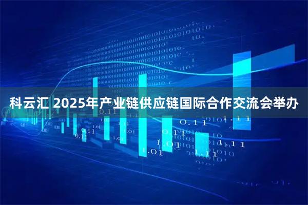 科云汇 2025年产业链供应链国际合作交流会举办